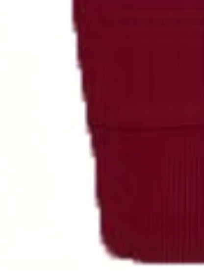Men'S Casual Polyester Sweater, Solid Color, High Neck Quarter Zip, Long-Sleeved Pullover, Regular Fit, 100% Polyester Knit Fabric, 230g/m² - Fall/Winter Essential