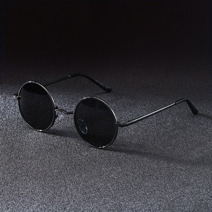 Men'S Round Frame Y2K Fashion Glasses Steampunk Style, PC Lenses, Stainless Steel Frame, Decorative, General Decorative Glasses, Daily Leisure, Easter, St. Patrick'S Da