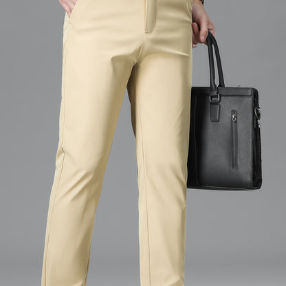 Men'S Business Casual Straight-Leg Pants for Summer