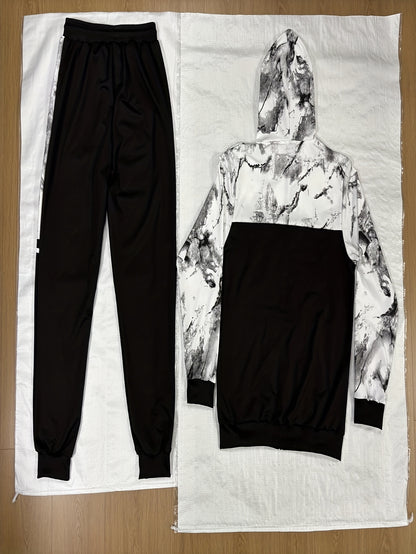Men's Casual Sportswear Set: New Summer Fashion Hooded Jacket Two-Piece Outfit