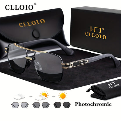 CLLOIO Top Quality Photochromic Men Women Polarized Driving Chameleon Anti-glare Sport UV400