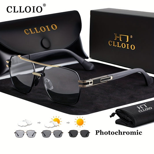 CLLOIO Top Quality Photochromic Men Women Polarized Driving Chameleon Anti-glare Sport UV400