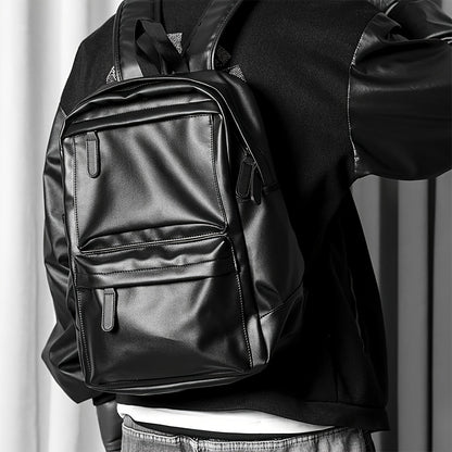 Men Backpack Pu Fashion Travel Bag Casual 39.62 cm laptop backpack