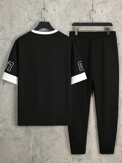 Sham Shui 3D Digital Print Long Pants and Short Sleeve Set