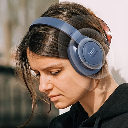 JBL TUNE770NC անլար աղմուկը մարող ականջակալներ, ակտիվ աղմուկը մարող խաղերի և համակարգչի ականջակալներ ընդհանուր օգտագործման, սպորտի, վազքի, բացօթյա, ուսումնական նպատակներով, բարձրորակ ականջակալներ ներկառուցված միկրոֆոնով