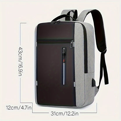 INNBagOther Stylish Unisex Business Backpack - Large Capacity, Multi-Compartment, Adjustable Straps, Durable for Travel, Commuting & Outdoor Adventures, Blac