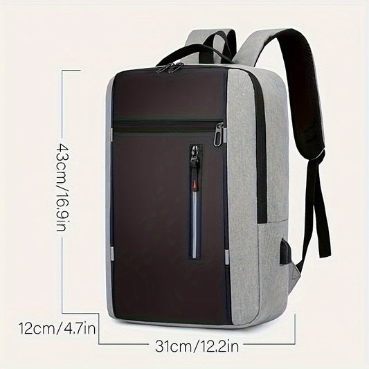 INNBagOther Stylish Unisex Business Backpack - Large Capacity, Multi-Compartment, Adjustable Straps, Durable for Travel, Commuting & Outdoor Adventures, Blac