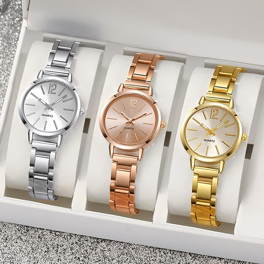 1pc Women's Fashionable Elegant Quartz Watch, Suitable for All Occasions: Mother's Day, Valentine's Day, Back-to- Season, Halloween, Christmas, Ramadan Gift (Box Not Included)