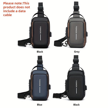 Men's Fashion Chest Bag, Women's Stylish Chest Bag, New Men's Shoulder Crossbody Bag, Trendy Casual Front Sling Bag, Unisex Anti-Theft Multifunctional Lightweight Shopping Tote
