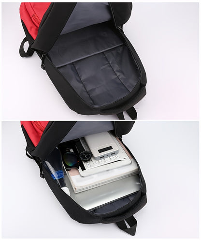Durable Oxford Fabric Backpack - Spacious, Breathable, Adjustable Strap, Laptop Compartment, Ideal for Hiking, Camping, Travel, School & Work - High 46cm, Long 32cm, Thick 19cm, School Backpack | Adjustable Strap Backpack | D
