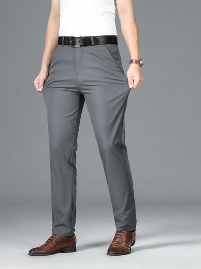 Men'S Business Casual Straight-Leg Pants for Summer