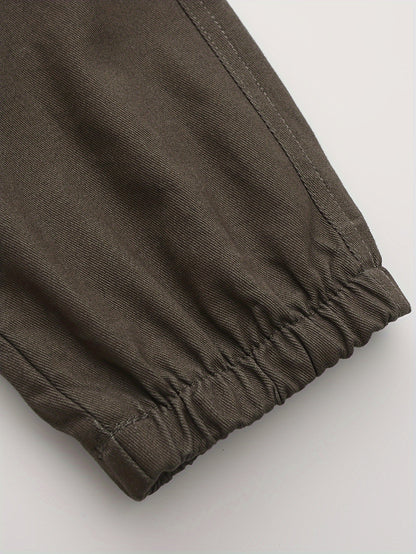 Men's Cargo Pants Outdoor Hiking Multi-Pocket Utility Long Trousers, Casual Style, For All Seasons