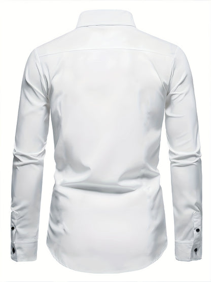 CS684166-Dress Shirt - Plain High-Quality Fabric, The Best Gift for Your Partner