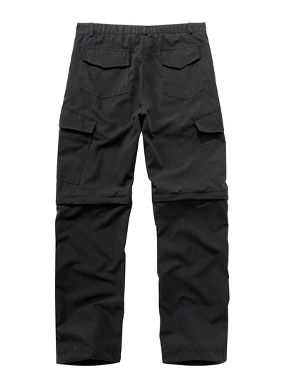 Men's Convertible Hiking Pants - Durable, Zip-Off Cargo Trousers for Fishing & Running, Casual Outdoor Wear with Pockets