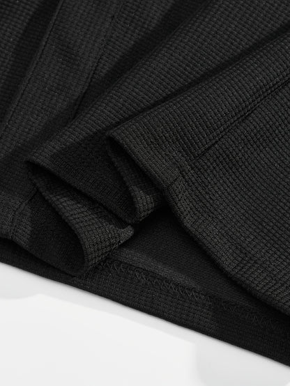 Men'S Two-Piece Set Featuring a Short-Sleeve Cardigan with Pockets And Drawstring Pocket Long Pants, Perfect for a Clean And Comfortable Summer.