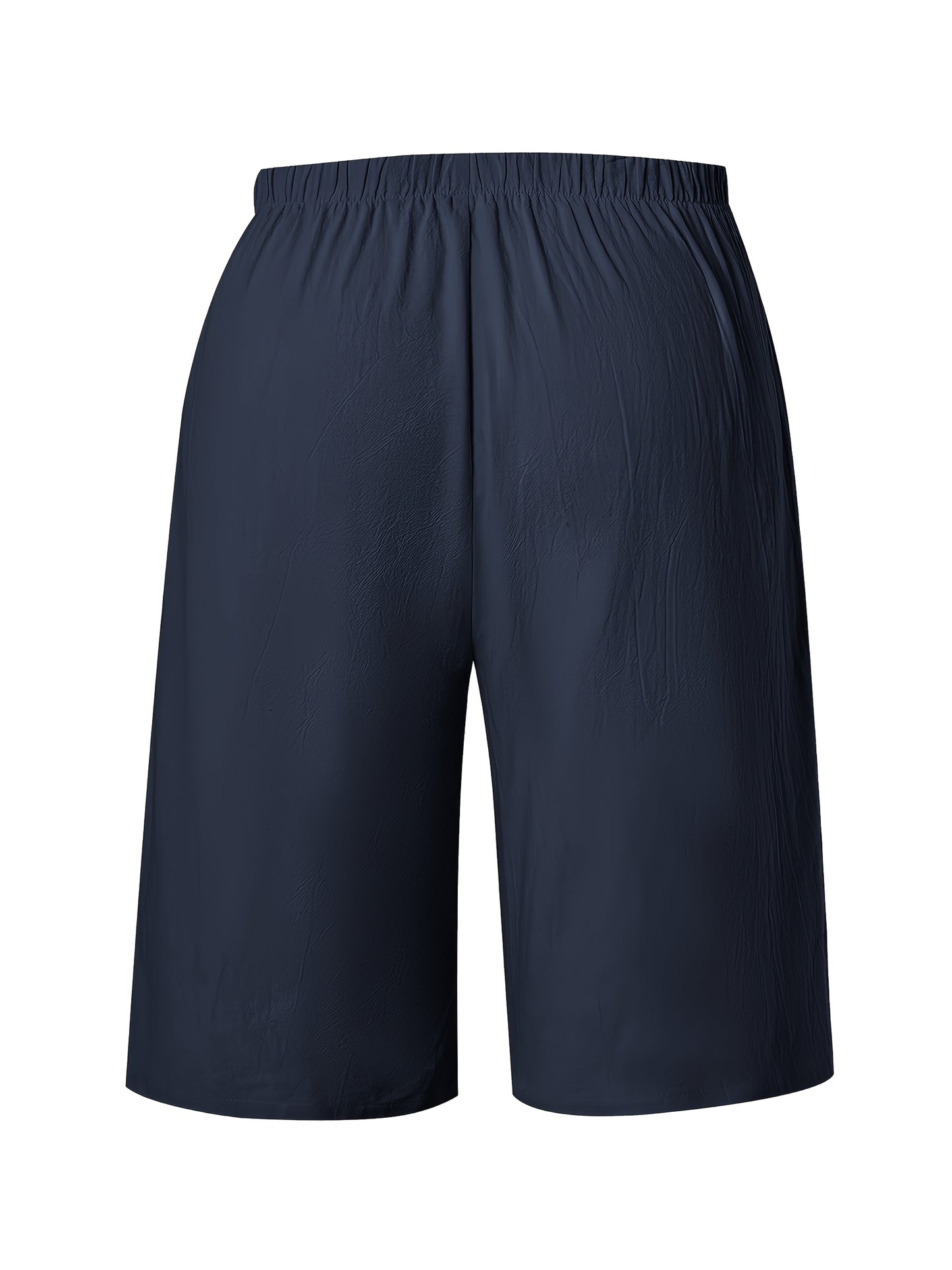 Women's Casual Solid Color Shorts with Faux Drawstring, Polyester, Machine Washable - All Seasons, Beach Pants, Leisure Style, ALL/Global/All