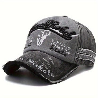 2024 High Quality Outdoor Leisure Men's Soft Washed Embroidered Baseball Hat - Durable, Fashionable, Comfortable, Wearing Baseball Hat