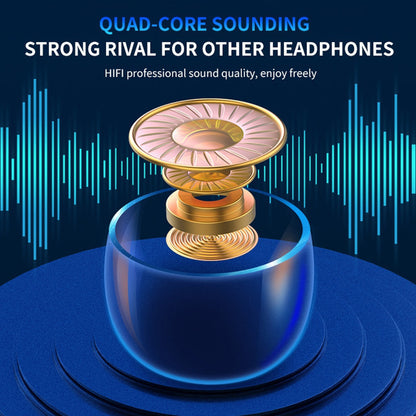 [9D Stereo Sound Noise-Canceling Earbuds] HiFi 9D Stereo Sound TWS Wireless Earbuds - Noise-Canceling In-Ear Sports Headset with LED Charging Case