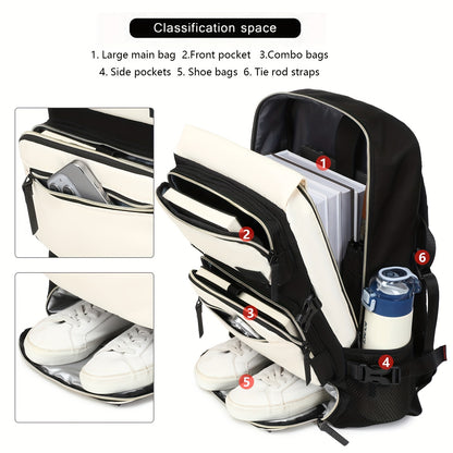 Large capacity Men's multi-functional laptop backpack with shoe compartment, very suitable for hiking, business and outdoor activities, it is an excellent gift for Christmas, Valentine's Day and Thanksgiving, Best for Christm