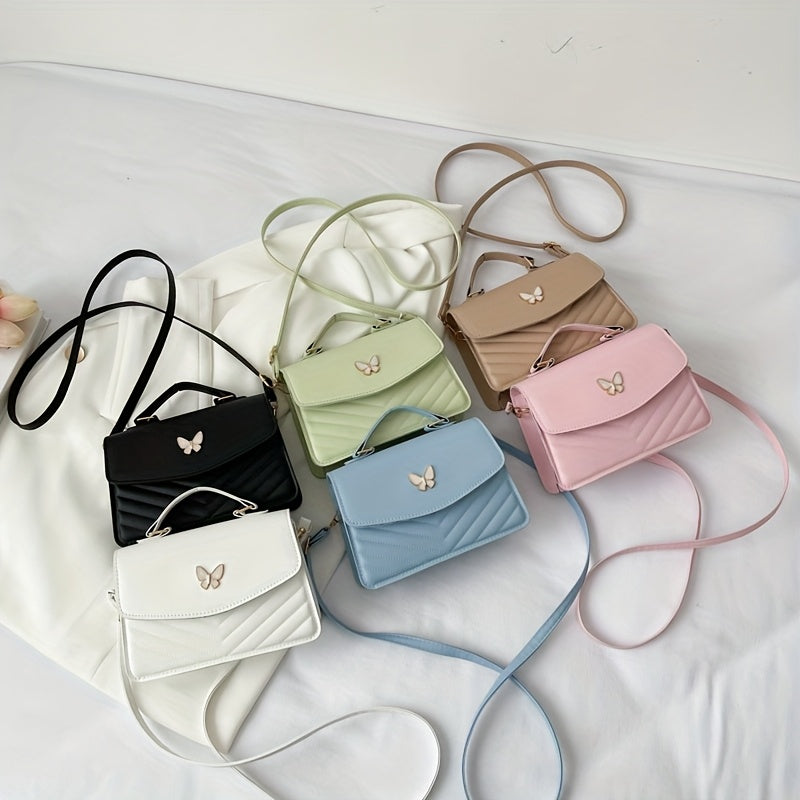 [Women's Shoulder Bag] 1pc Simple Fashion Crossbody Bag New Women's Bag Solid Color Shoulder Bag Minority Style Handbag Suitable for Daily Wear