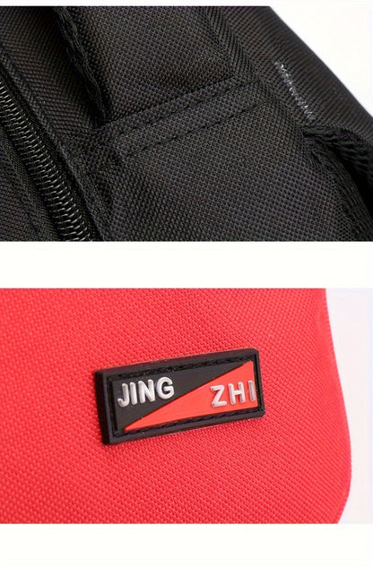 Durable Oxford Fabric Backpack - Spacious, Breathable, Adjustable Strap, Laptop Compartment, Ideal for Hiking, Camping, Travel, School & Work - High 46cm, Long 32cm, Thick 19cm, School Backpack | Adjustable Strap Backpack | D