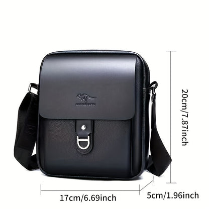 New Men'S Shoulder Bag Made of Genuine, Stylish Crossbody Bag, Casual Backpack for Men, Multifunctional Hanging Bag.