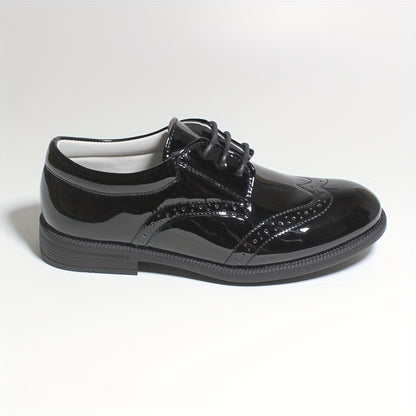 Boys Shoes Brogue Formal Classic Footwear Boys Oxford Shoes Classic Oxfords Wingtip Dress Shoes Round Toe Shoes