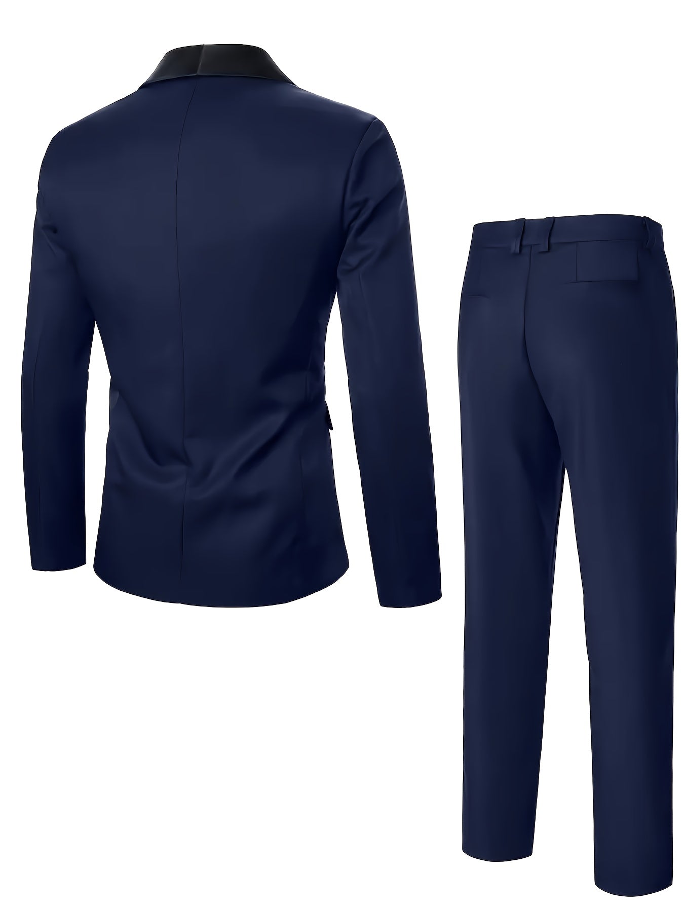 Men'S 2pcs Suit Coat And Pants Set, Suitable for Weddings, Business And Formal Occasions, Men'S Classic Suit, Men'S Elegant Suit, Men'S Casual Suit, Plain Suit, Wedding Party, Back-To-School Dance Suit