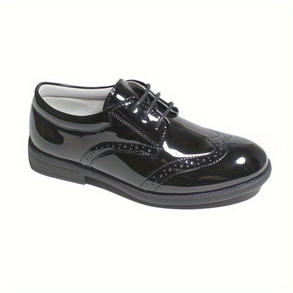 Boys Shoes Brogue Formal Classic Footwear Boys Oxford Shoes Classic Oxfords Wingtip Dress Shoes Round Toe Shoes