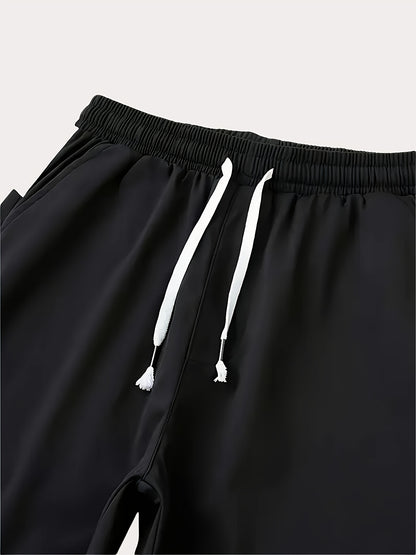 Unisex Sportswear Set for Spring And Autumn, Featuring a Zip-Up Jacket with a Stand Collar And Striped Long Pants in Black And White, a Stylish Outfit That Makes a Great Gift, Sweat-Resistant, Hand Wash Only, Workout Accessor
