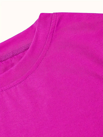 The Black Roseprint t-shirt, short sleeve crew neck casual top for summer & spring, Women's clothing gift