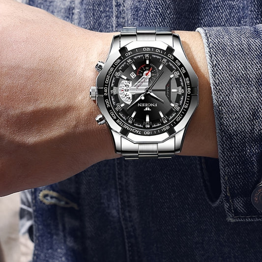 Men's Large Dial Watch, Creative Calendar Wrist Watch