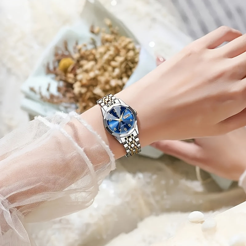 Women'S Minimalist Casual Waterproof Luminous Luxury Quartz Watch from a Top Brand.