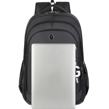 Men's Stylish Large Capacity Backpack - Black, Business & Travel Ready with Multiple Compartments, Durable Lightweight Design, Perfect for Daily Commute & Computer Use, Backpack for Travel, Highquality Luggage