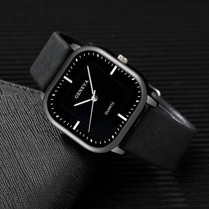 3pcs Men's Watch Set Fashionable Men's Watch and Glasses Wallet Set
