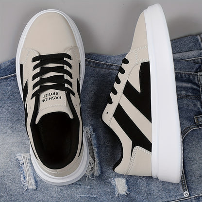 Men's Casual Athletic Sneakers - Low-Top, Trendy Sport Shoes with Lace-Up Closure, Synthetic Upper, EVA Sole for Hiking & Casual Attire, Everyday Sneakers | Trendy Lowtops | Comfortable Fit