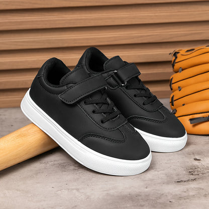 Youngsters' Comfortable Low-Top Casual Sneakers with Easy Closure, Durable & Non-Slip, Unisex Outdoor Play Shoes, Stylish and Comfortable Choice for School and Daily Outings, Perfect for Hiking and Skateboarding