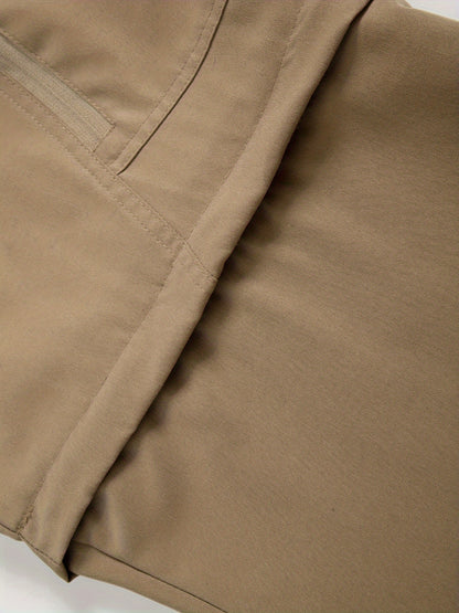 Men's Convertible Hiking Pants - Durable, Zip-Off Cargo Trousers for Fishing & Running, Casual Outdoor Wear with Pockets