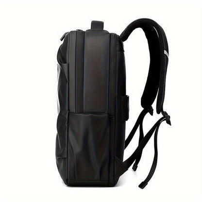 Tic-Tac-Toe Men'S Lightweight Large Capacity Backpack - Casual Minimalist Design with Multiple Compartments, Durable Fabric for Outdoor Travel, Commuting & Work, Travel Backpack, Commuting Bag, Modern Backpack, Sturdy Constru