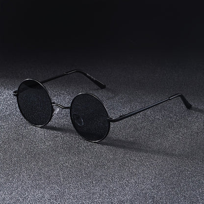 Men'S Round Frame Y2K Fashion Glasses Steampunk Style, PC Lenses, Stainless Steel Frame, Decorative, General Decorative Glasses, Daily Leisure, Easter, St. Patrick'S Da