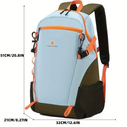 SWEET TOURIST Men'S Lightweight Hiking Backpack - Durable Oxford Fabric, Large Capacity, Adjustable Straps, Multiple Compartments for Outdoor Travel, Sports & Casual Use, Hiking Gear, Sturdy Construction