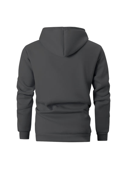 Autumn and Winter Zip-Up Jacket Set with Fleece Hooded Jacket and Button Front