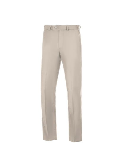 SAILIINY Men'S Solid Color Polyester Viscose Blend Dress Pants, Regular Fit All-Season Party Suit Trousers with Pockets, 80% Polyester 20% Viscose, 240g/m² Woven Fabric, 100% Polyester Lining, for Mature Occasions