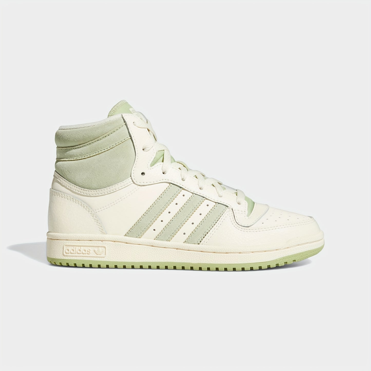 Adidas Women's Clover High-Top Sneakers - Casual Striped Lace-Up Shoes with Synthetic Cover Upper, Breathable Fabric Lining & Durable Rubber Sole for All-Season Wear (GX0815), Comfortable Footwear, Laceup Closure, Everyday Fo