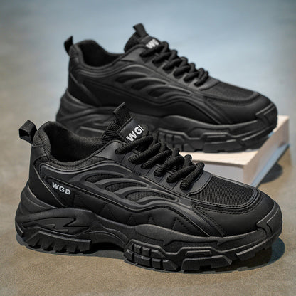 Men'S Shoes 2025 Summer Trendy Breathable Mesh Casual Sneakers Comfortable Lightweight Platform Dad Shoes Thick Sole Mesh Versatile Men'S Sports Shoes Special Offer