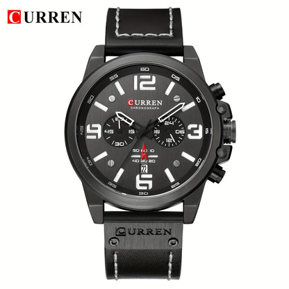 CURREN Men's Sports Watch, Multifunctional Waterproof Wristwatch
