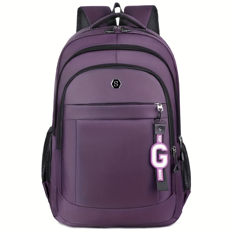 Men's Stylish Large Capacity Backpack - Black, Business & Travel Ready with Multiple Compartments, Durable Lightweight Design, Perfect for Daily Commute & Computer Use, Backpack for Travel, Highquality Luggage