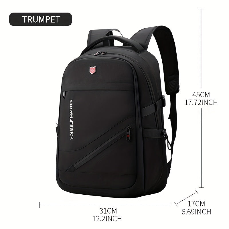 3 sizes to choose from, Men's fashionable short distance travel backpack, convenient multi-functional backpack for business commuting, multiple pockets and large capacity, suitable for storing laptops, suitable for school wor