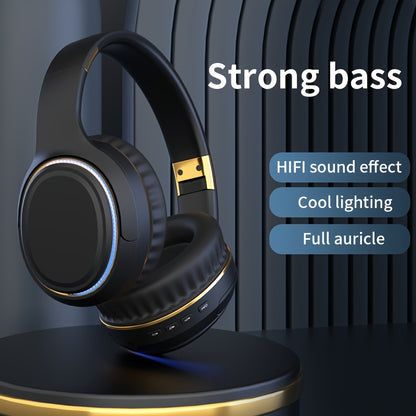 Ultra-large Capacity 400 MAh Wireless Headphones With Ambient Lighting, HIFI Sound Effects, Music All Day Long, 5.3 Chip, Low Latency, High-quality Headphones, Suitable For Travel, Business, Music, Gifts, Work, Phone Calls