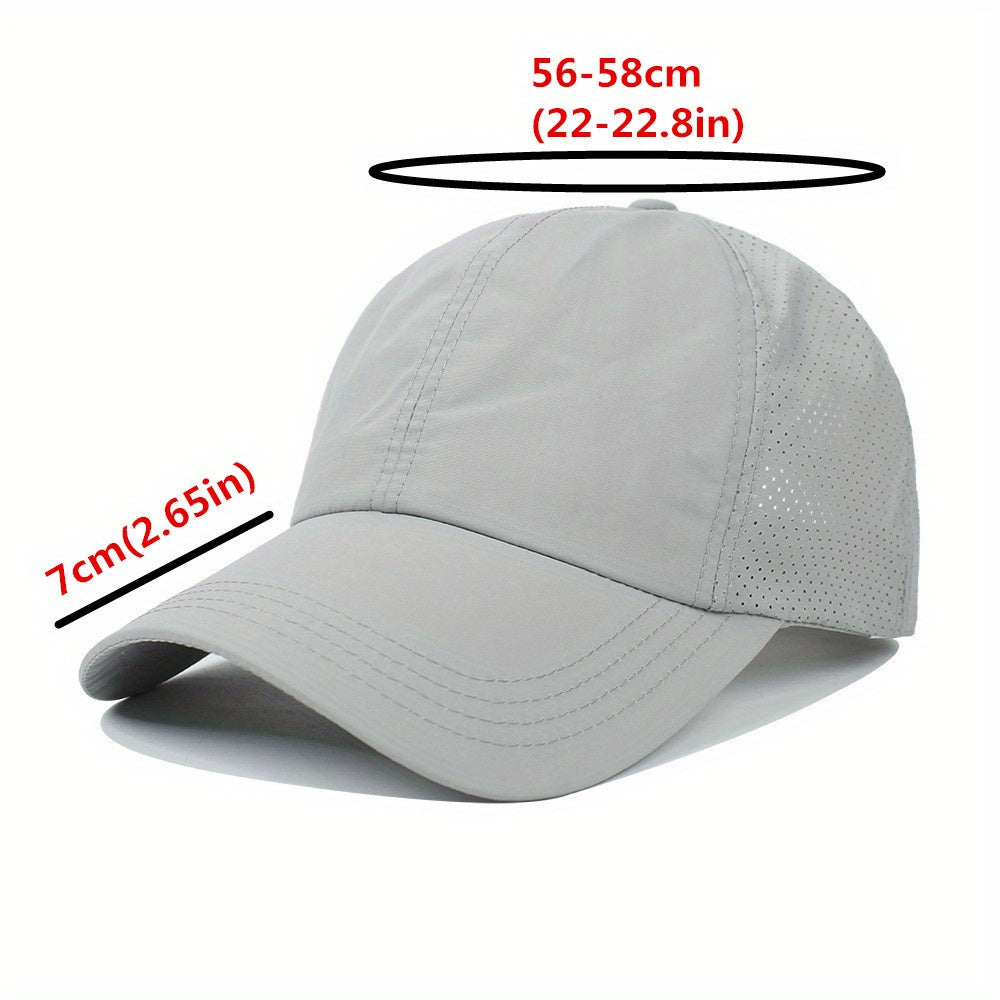 1x Summer Ponytail Baseball Cap, Women's Sports Hat Camping Hat Hiking Hat Christmas Gift